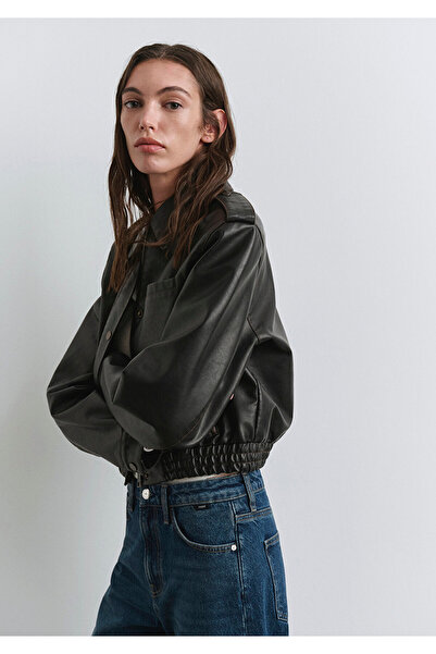 Mavi Καφέ μπουφάν από συνθετικό δέρμα Regular Fit / Normal Cut 1110782-90892