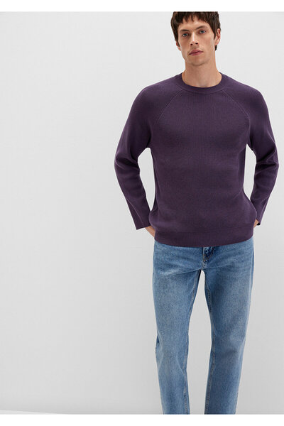 Mavi Crew Neck Purple Sweater Regular Fit / Regular Cut 0710307-70688