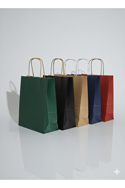 Ta-Fu Global 31x12x41 Geantă din carton cu model colorat 25 buc