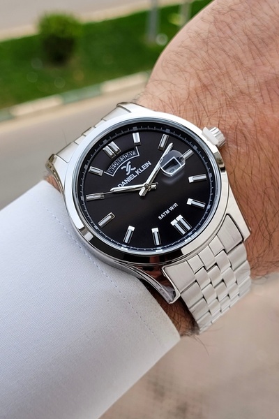 Daniel Klein Kadranı Siyah Kordonu Gri Renk Ayarlanabilir Kordonlu 43 mm Erke...
