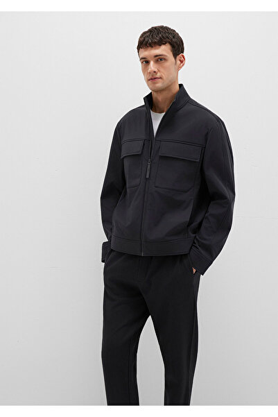 Mavi Schwarze Jacke mit Taschendetail, reguläre Passform / normaler Schnitt 0110646-71379