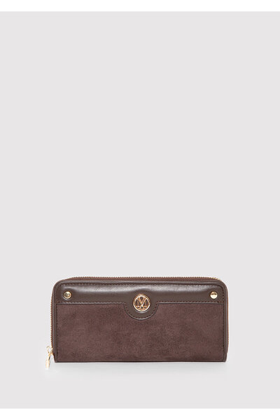 Mavi Faux Suede Brown Wallet 1913338-88062