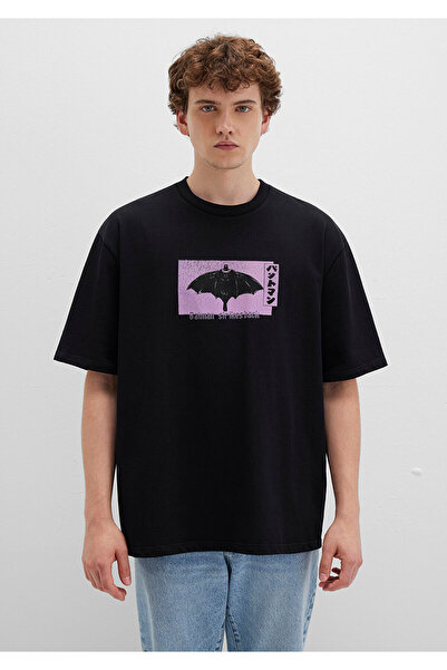 Mavi Batman Printed Black T-Shirt Relaxed Fit / Relaxed Fit 0612920-900