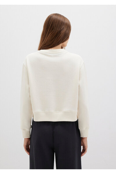 Mavi Crew Neck Ecru Sweatshirt 1S10387-70049