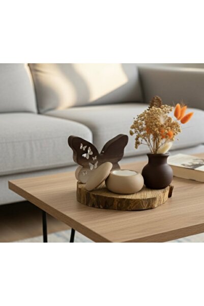 MODA Kelebek , vazo, mumluk , 3’lü set…