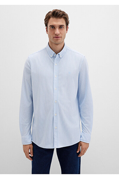Mavi Cămașă albastră cu dungi Slim Fit / Slim Fit 0211402 -88654