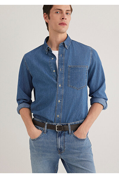 Mavi Cămașă Jayden Classic Denim Indigo Blue Jean Regular Fit 0211065 -89294