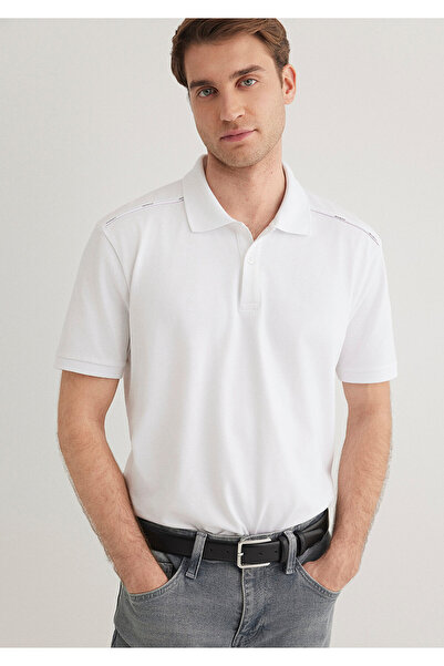 Mavi Black White Polo T-Shirt Regular Fit 0612530 -620