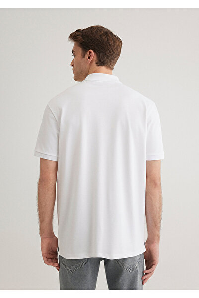 Mavi Black White Polo T-Shirt Regular Fit 0612530 -620