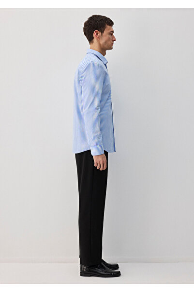 Mavi Μπλε πουκάμισο με ρίγες Easy-Iron Slim Fit / Slim Fit 0211572 -83767