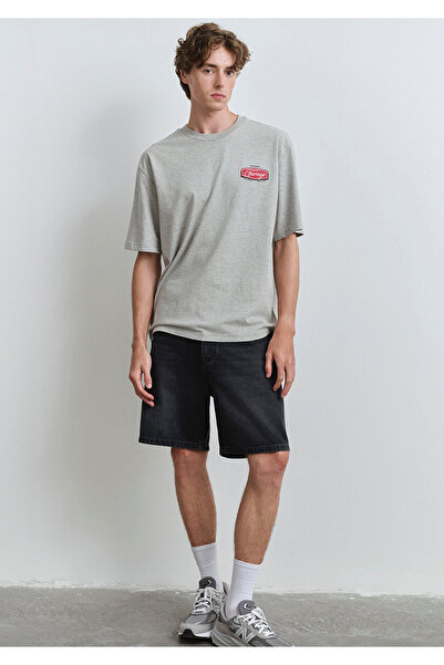 Mavi Anthrazitfarbene Jeansshorts von Houston Street 0410672-89813