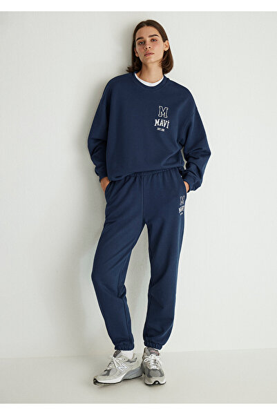 Mavi Logo Baskılı Lacivert Eşofman Altı 1010801-70488