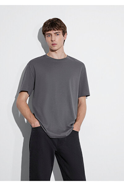 Mavi Γκρι Basic T-Shirt Loose Fit / Loose Relaxed Fit 066249 -86569