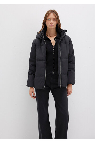 Mavi Water Repellent K Hooded Black Inflatable Jacket 1110445-900