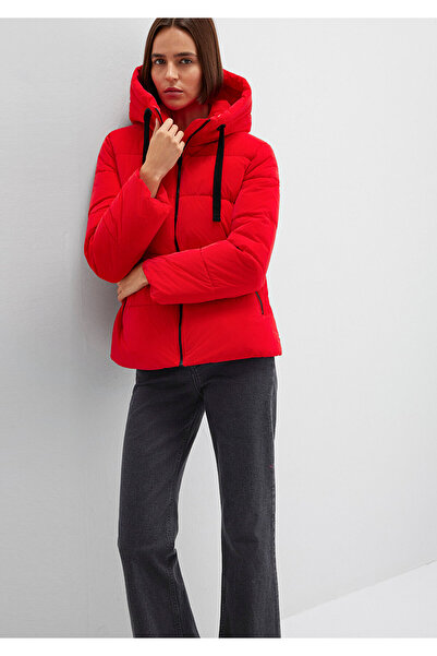 Mavi Hooded Red Puffer Jacket 1110043-81773