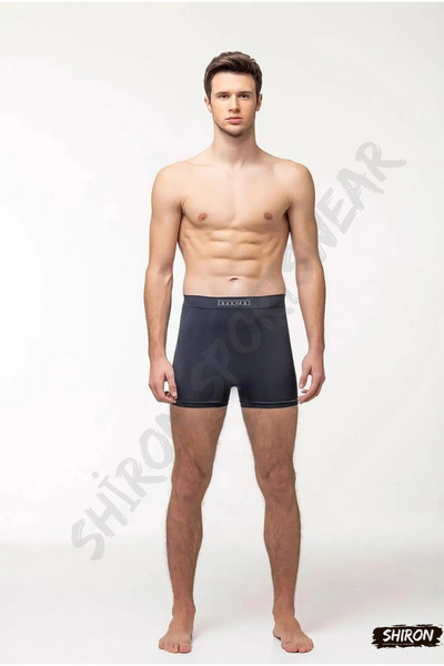 Shiron Sportswear&Company 4-Pack Stitch-Free Seamless Men's Boxers - High Comfort Sports Underwear