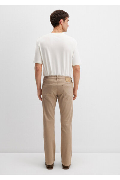 Mavi Hunter Dunkelbeige Komfort-Gabardine-Hose 0020232492