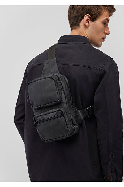 Mavi Black Camouflage Printed Crossbody Bag -091811-900