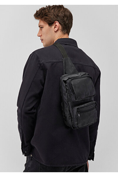 Mavi Black Camouflage Printed Crossbody Bag -091811-900