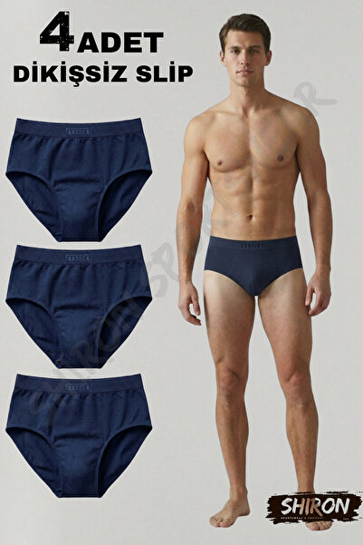 Shiron Sportswear&Company 4'lü Paket Dikişsiz Seamless Erkek Slip - Yüksek Konfor Spor İç Giyim