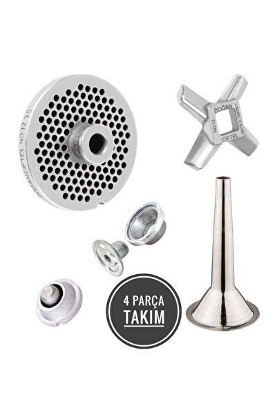 DOĞAN ÇİFTEL Kıyma Makine Aynası Bıçağı Sucuk Hunisi İçli Köfte aparatı 12/3,...