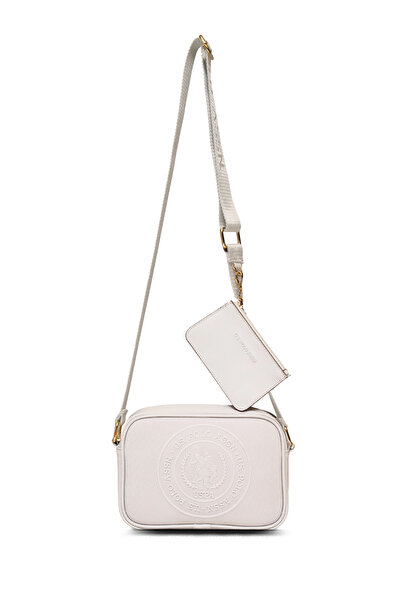 U.S. Polo Assn. حقيبة رسول المرأة البيضاء Us25275