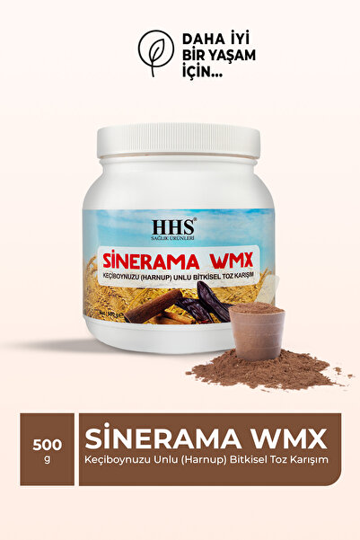 Hhs Sinerama Keçiboynuzlu Harnup Unlu Bitkisel Karışım Toz 500gr