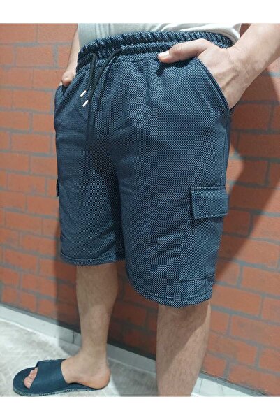 KİMSE GÖRMEDEN Sport Shorts Rain Pattern Cargo Pocket Pack