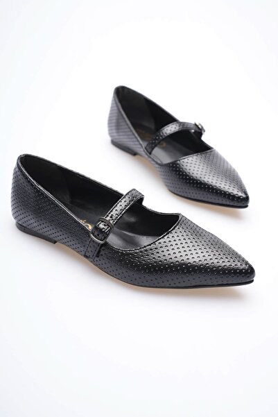 marchéo Γυναικεία παπούτσια μπαλαρίνας με μαύρο σχέδιο Isolde