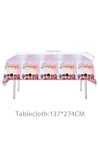 Choice Style-D Demon Hunters Tablecloth Birthday Party Decoration KPop Anime ...