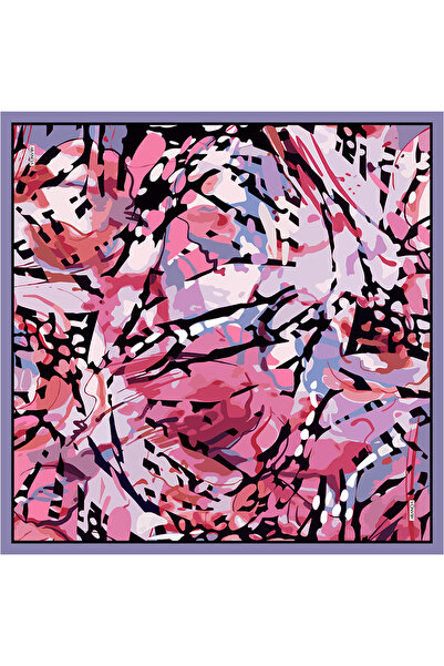 Arancia وشاح حريري من التيفيل مقاس 90×90 باللون الأرجواني