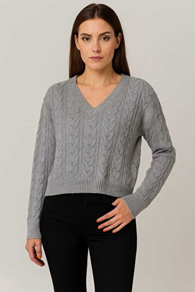 Alola سترة تريكو منقوشة برقبة على شكل حرف V