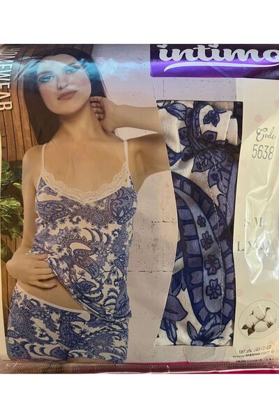 intimo Çiçekli Şortlu Takım