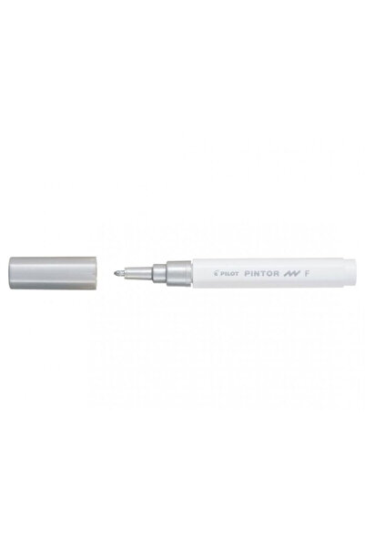 Pilot Marker cu vopsea argintie metalică Pintor extra F