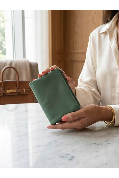 yedideri C13 YD Hakiki deri Fermuarlı Yumuşak Cüzdan