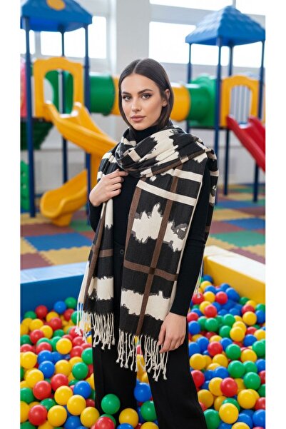 Gönülden Tasarım Φουλάρι Unisex με μοτίβο από ύφασμα σιφόν 180Χ60 εκ.