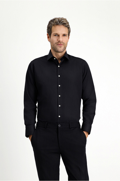 Kiğılı Cămașă clasică din bumbac cu mâneci lungi, rezistentă la pete