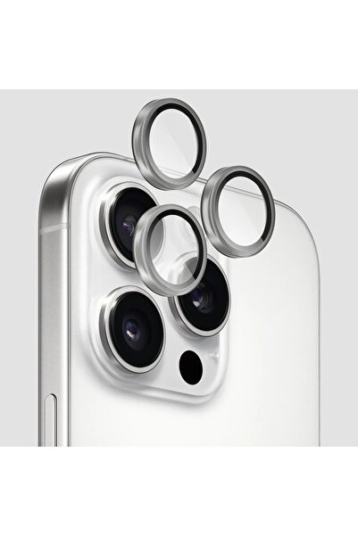 Gearmax Eagle Eye Camera Lens Guard protector For IP 16 Pro & 16 Pro Max, Model LG-005-HD, Style- Silver