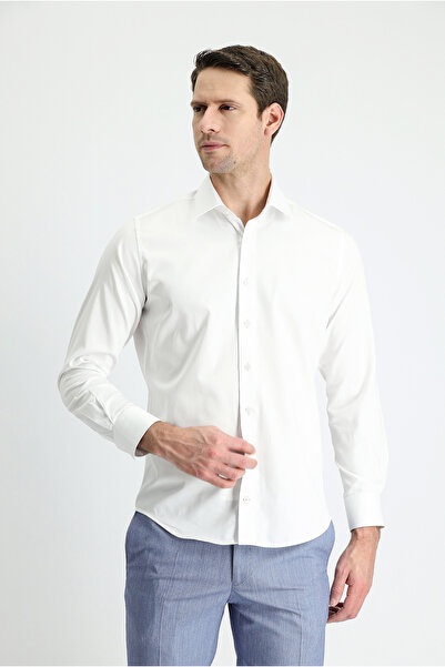 Kiğılı Cămașă din bumbac cu mânecă lungă slim fit Dar croială clasică, rezistentă la pete