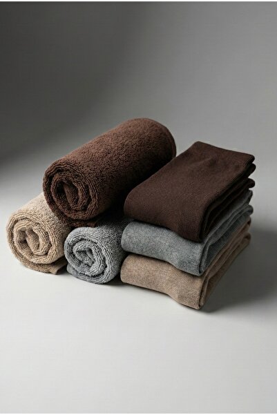 KaeLaurean جوارب Ducks بألوان الأرض للرجال مكونة من 3 قطع خياطة مخفية جوارب شتوية حرارية واقية من الحرارة