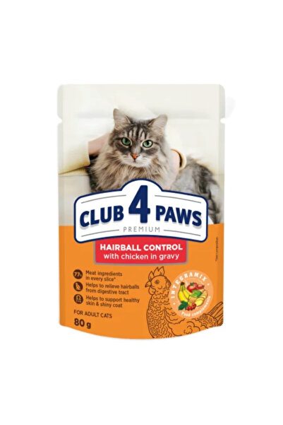 Club4Paws Hrana umeda Club 4 Paws Premium Hairball Control pentru pisici - cu...