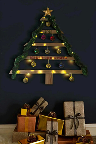 Grootland Yılbaşı Ağacı, Ahşap Yeniyıl Ağacı, Yılbaşı Ağacı Halatlı