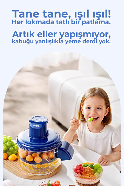 ROBO Şarjlı Meyve Sebze Sarımsak Soyucu