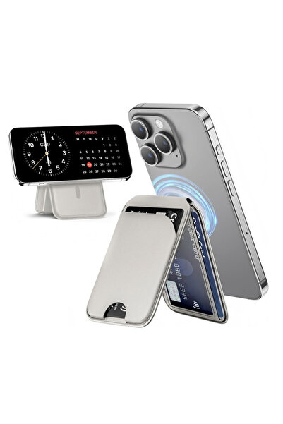 bovinox iPhone 12 13 14 15 16 Mini Plus Pro Max Uyumlu Manyetik Standlı Deri ...