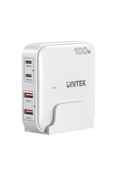 Unitek 100W Masaüstü GAN Şarj İstasyonu Beyaz (P1229AWH)
