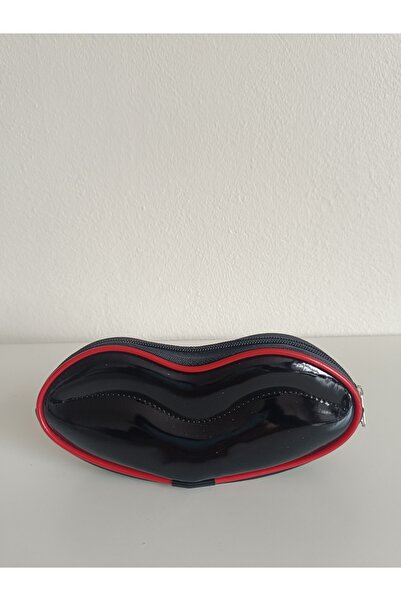 Maykis مكياج نسائي من الجلد الأسود - قرطاسية وحامل قلم وحقيبة مستحضرات تجميل ...