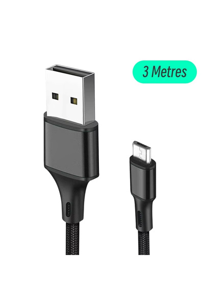 Choice كابل شحن USB بطول 3 متر لوحدة تحكم PS4 من DATA FROG بطول 1 متر و2 متر ...