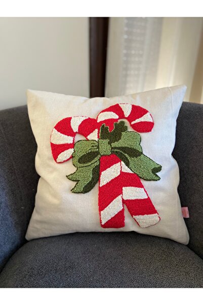 Les Passent Изпрана ленена коледна захар Новогодишна тематична калъфка за въз...