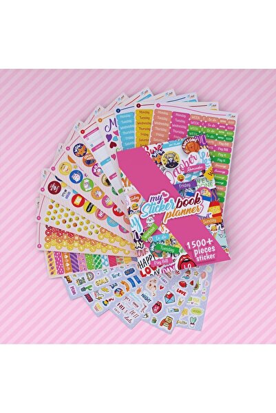 colortouch Planner Sticker Book 1500+ Pieces Stickers - Agenda, Diary, Planner, Bullet Journal, Scrapbook