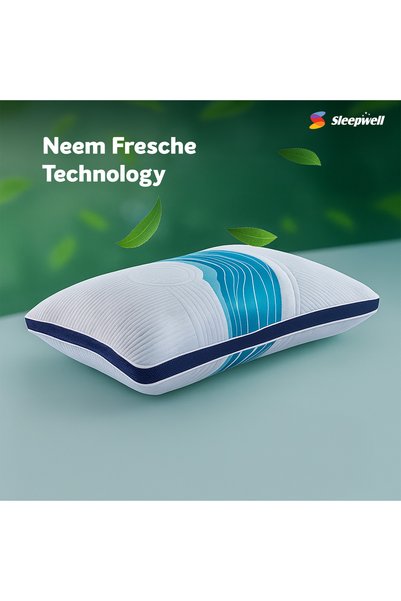 Sleepwell Nexa Regular Pillow For Comfortable Head And Neck Support
